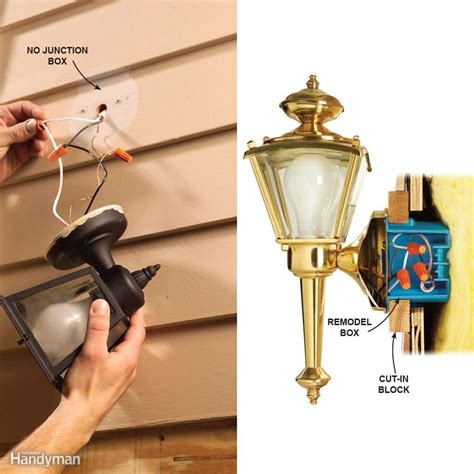 how to install a light without a junction box|wiring a light without electrical box.